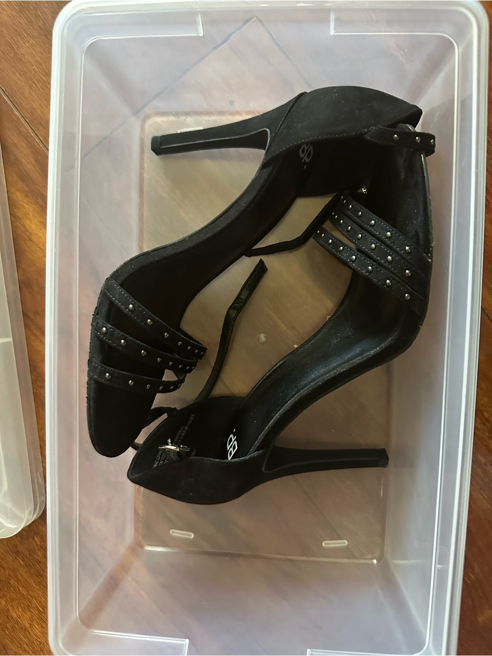 Nordstrom Black Studded Heels